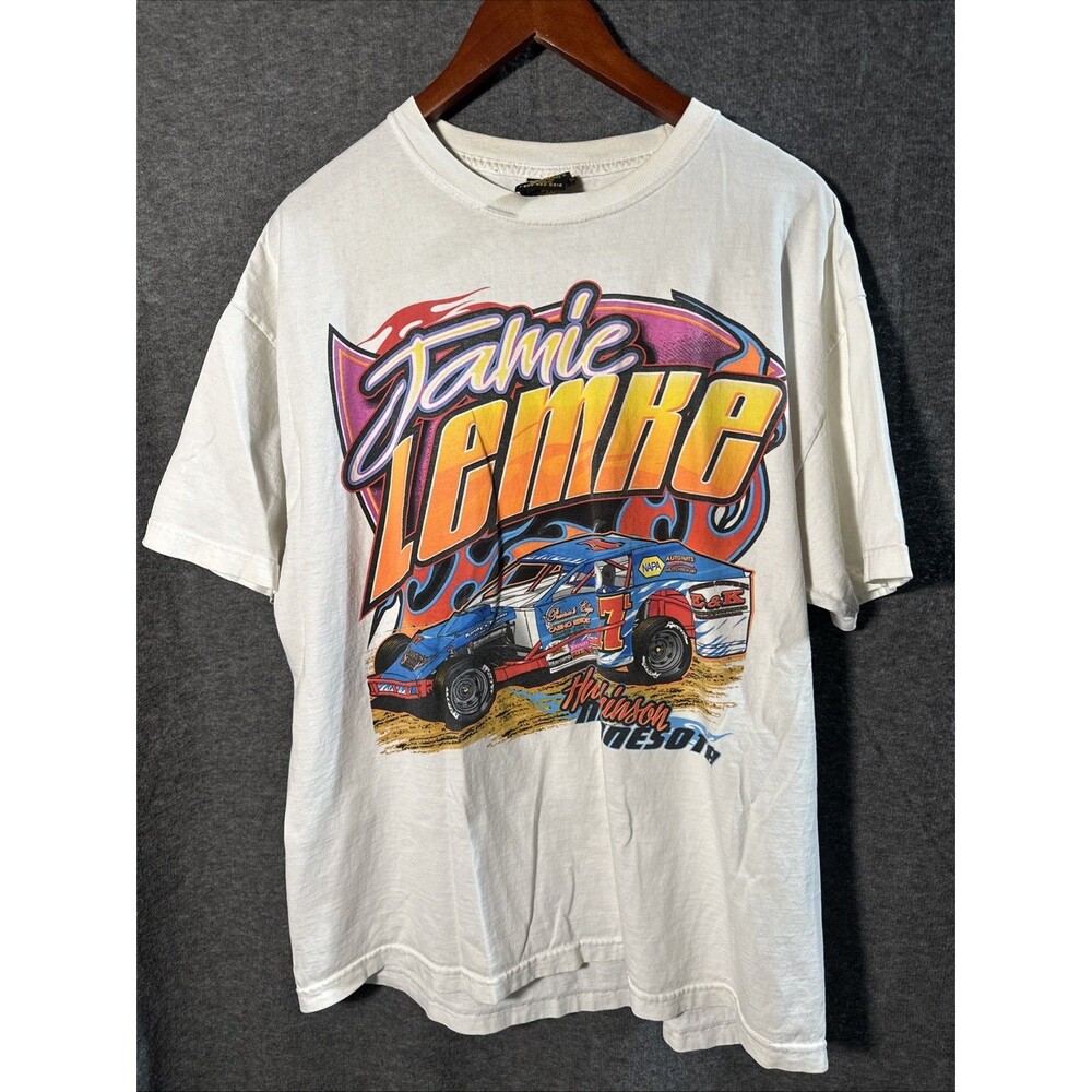 Vintage 90’s Minnesota Dirt Track Racing Cotton Double Stich T Shirt Men’s XL